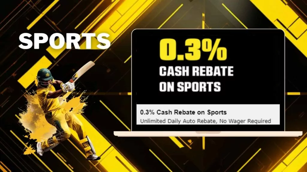 Betvisa Bangladesh 0.3% Cash Rebate On Sports