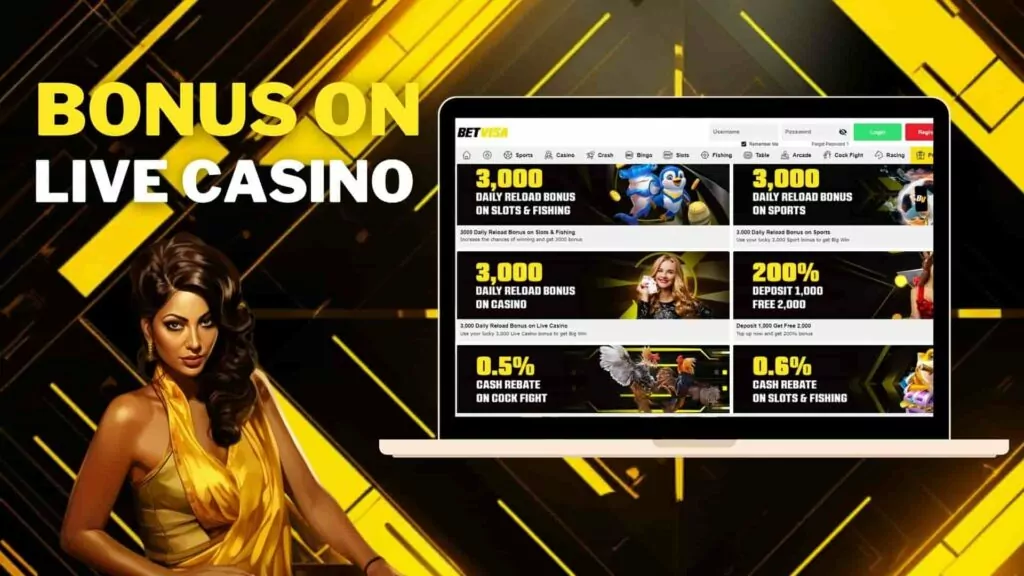 Betvisa Bangladesh 12% Daily Reload Bonus on Live Casino